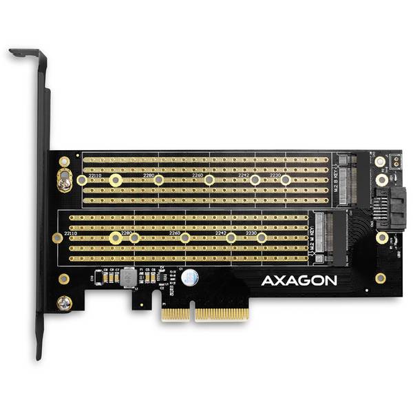 AXAGON PCEM2-D  PCI-Express Karte PCIe Passend für (SSD): 2230, 2242, 2260, 2280, 22110