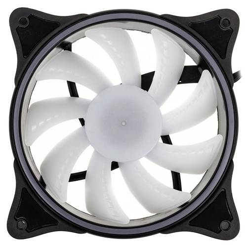 Alphacool Rise Aurora PC-Gehäuse-Lüfter Schwarz (B x H x T) 120 x 120 x 25 mm