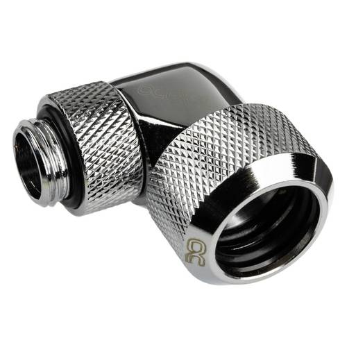 Alphacool Eiszapfen Anschluss 90 Grad G1/4 Zoll AG auf 16mm AD Hardtube Wasserkühlung-Winkelverbinder