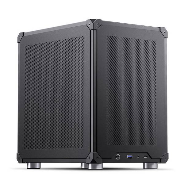 Jonsbo C6 Black Micro-Tower PC-Gehäuse, Gaming-Gehäuse Schwarz