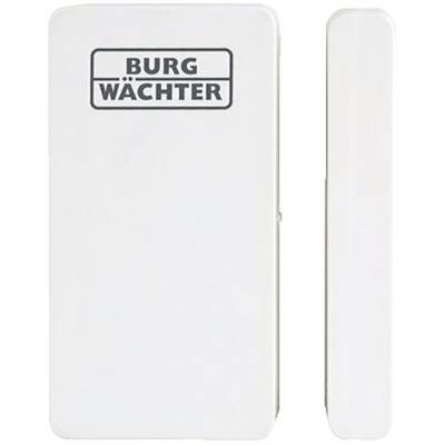 'BURG WÄCHTER' Fenster- oder Türsensor zur Überwachung, bestehend aus zwei weißen Modulen, die nebeneinander montiert werden.