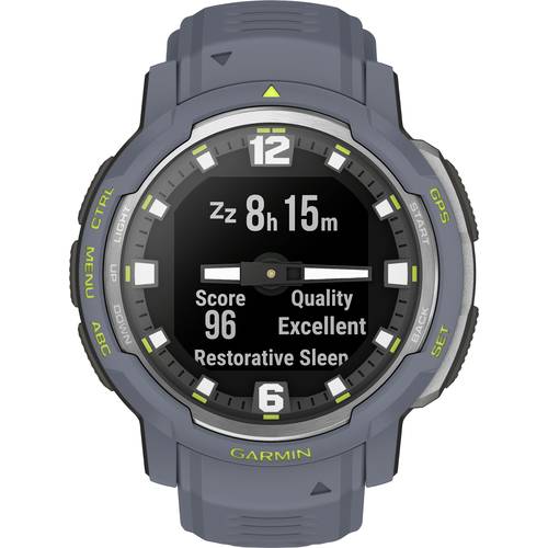 Garmin INSTINCT® CROSSOVER Smartwatch 45 mm Granitblau, Silber