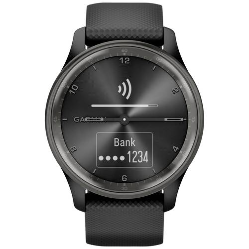 Garmin VIVOMOVE® TREND Smartwatch 40 mm Schwarz, Schiefer-Grau