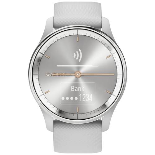 Garmin VIVOMOVE® TREND Smartwatch 40 mm Hellgrau, Silber