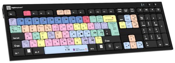Logickeyboard Adobe Premiere Pro CC, Full-size (100%), Verkabelt, USB, QWERTZ, Mehrfarbig