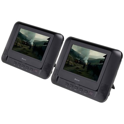 Denver MTW-793 Tragbarer DVD-Player 17.78 cm 7 Zoll EEK: D (A - G) Akkubetrieb, inkl. 12 V Kfz-Anschlusskabel, inkl. zwe...