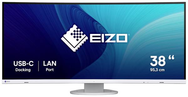 EIZO EV3895-WT LED-Monitor  EEK E (A - G) 95.3 cm (37.5 Zoll) 3840 x 1600 Pixel 24:10 5 ms DisplayPort, HDMI®, USB-C®, USB-B, USB-A (USB 3.2 Gen 1), Kopfhörer (3.5 mm Klinke), RJ45 IPS LCD