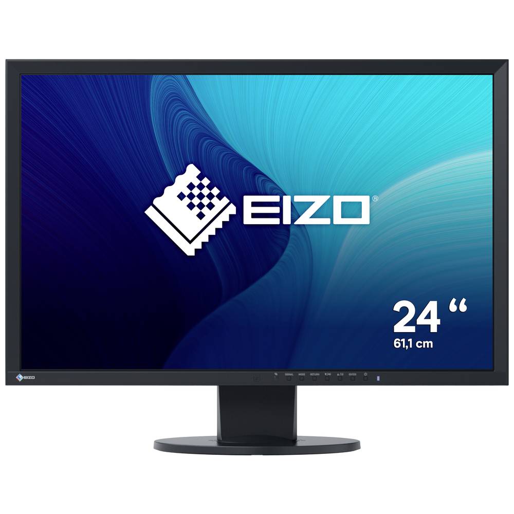 EIZO EV2430-BK LED-monitor Energielabel E (A - G) 61.2 cm (24.1 inch) 1920 x 1200 Pixel 16:10 14 ms VGA, DVI, DisplayPort, Audio-Line-in, Hoofdtelefoon (3.5 mm