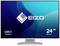 Monitor mit EIZO-Logo, 24-Zoll-Bildschirm, USB-C-Docking.