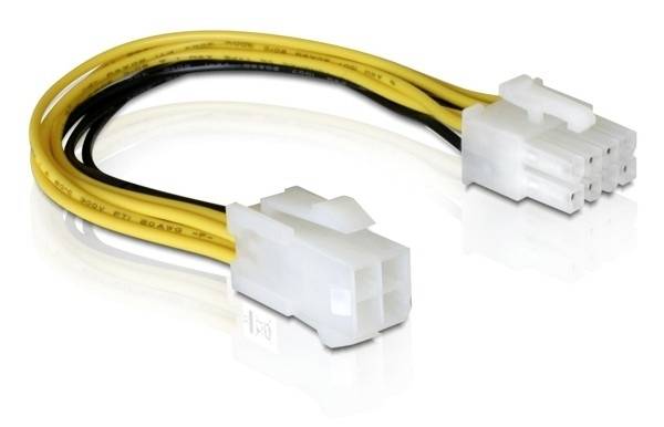 Delock Strom Anschlusskabel [1x - 1x ] 0.15 m Mehrfarbig