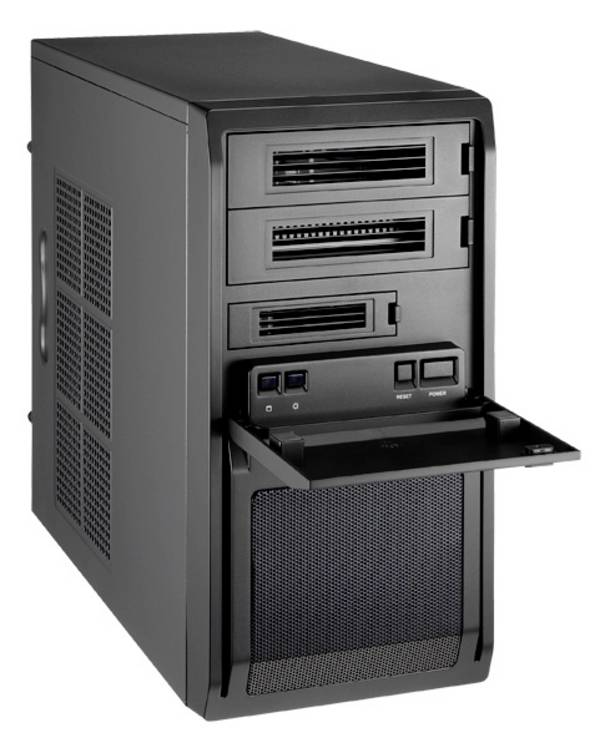 Chieftec LT-01B-OP Mini-Tower PC-Gehäuse  Schwarz