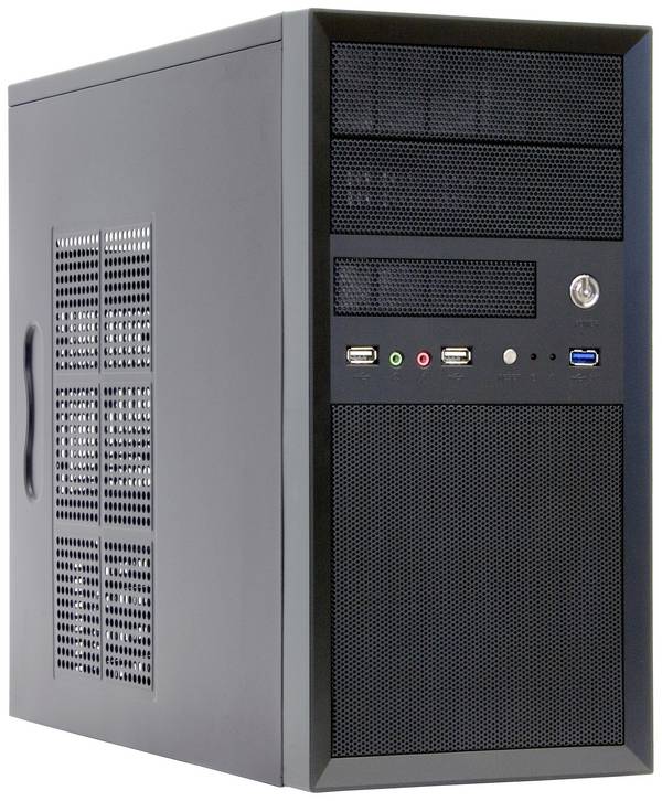 Chieftec CT-01B-OP Mini-Tower PC-Gehäuse  Schwarz