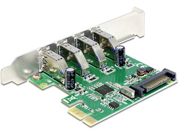 Delock PCI Express Card > 4 x USB 3.0 - USB-Adapter
