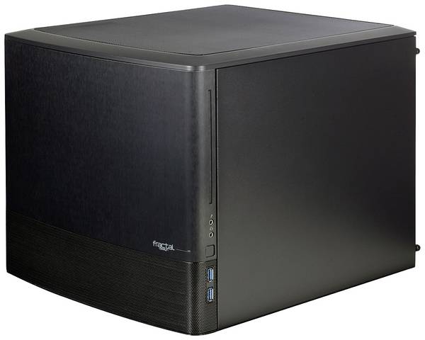 Fractal Design Node 804 HTPC PC-Gehäuse  Schwarz Seitenfenster