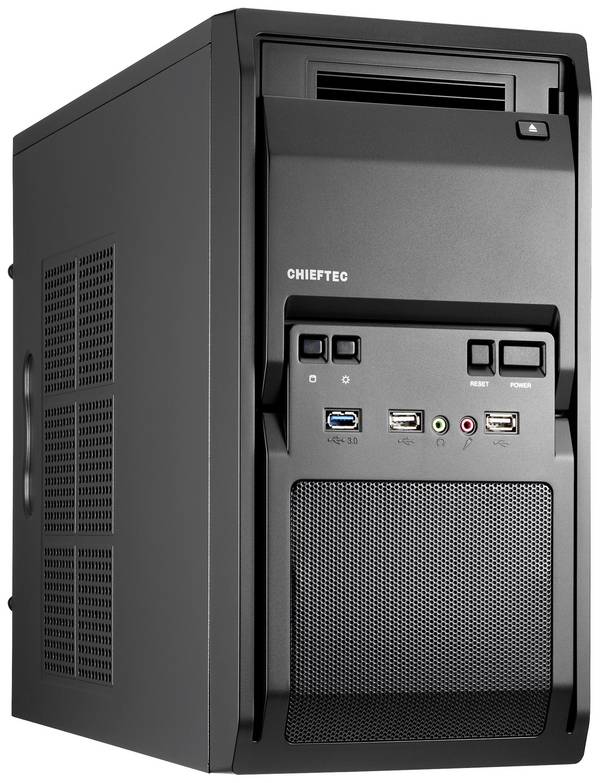 Chieftec LT-01B-350GPB Mini-Tower PC-Gehäuse  Schwarz