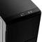 Ein schwarzes Computergehäuse mit USB-Anschlüssen und einem Ein-/Ausschalter oben, geeignet für den Zusammenbau eines PCs.