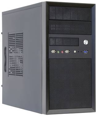 Chieftec Mesh Series CT-01B-350GPB Mini-Tower PC-Gehäuse  Schwarz