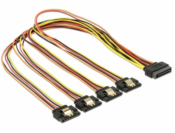 DeLOCK - Spannungsversorgungs-Verlängerungskabel - SATA-Stromstecker (M)