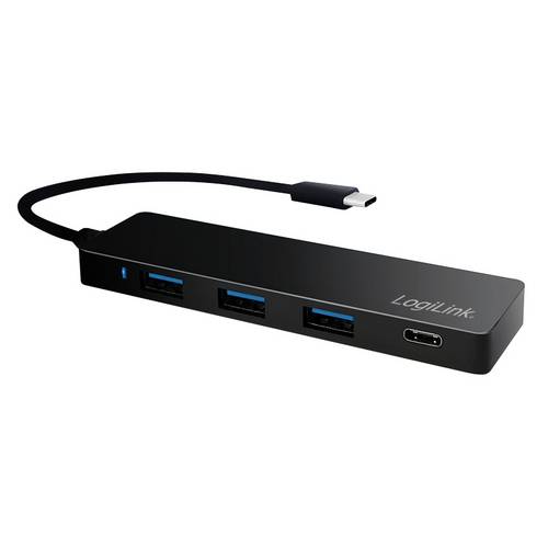 Thumbnail - LogiLink UA0311 4 Port USB-C® (USB 3.2 Gen 2) Multiport Hub Schwarz