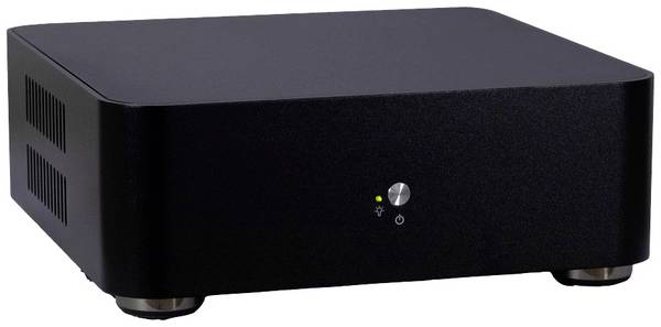 Inter-Tech ITX A60 Mini-Tower PC-Gehäuse  Schwarz mit Lüftungsschlitzen