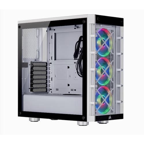 CORSAIR iCUE 465X RGB - Tower - ATX - Seitenteil mit Fenster (gehärtetes Glas)