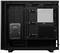 Ein leerer PC-Gehäuse mit geöffnetem Seitenpanel. Sichtbar sind Montagemöglichkeiten für Komponenten wie Festplatten und Kabelmanagement.