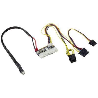 Kabelbaum mit Steckverbindungen und Platine, wahrscheinlich für die Stromversorgung von Computerkomponenten.