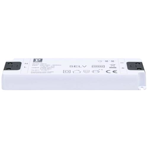 Paulmann 79972 Power Supply Flat 24V DC 150VA IP20 LED-Konstantspannungsquelle 150 W (max) 6.25 A 24 V 230 V (B x H x T)...