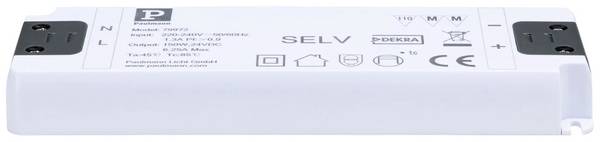 Paulmann 79972 Power Supply Flat 24V DC 150VA IP20 LED-Konstantspannungsquelle 150 W (max) 6.25 A 24 230 V (B x H x T) 58 x 20 x 179 mm 1 St.