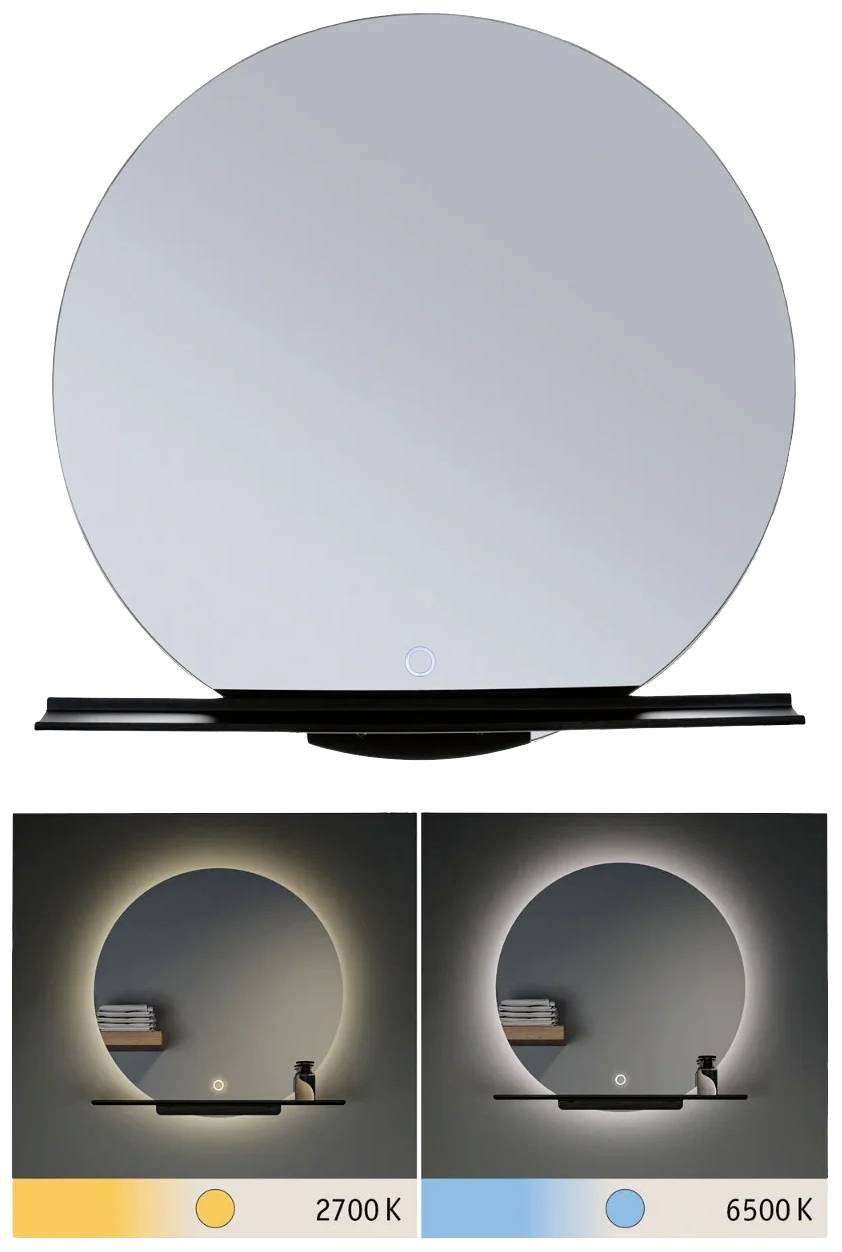 Paulmann Miro LED-Feuchtraumleuchte LED 11 W Warmweiß Schwarz