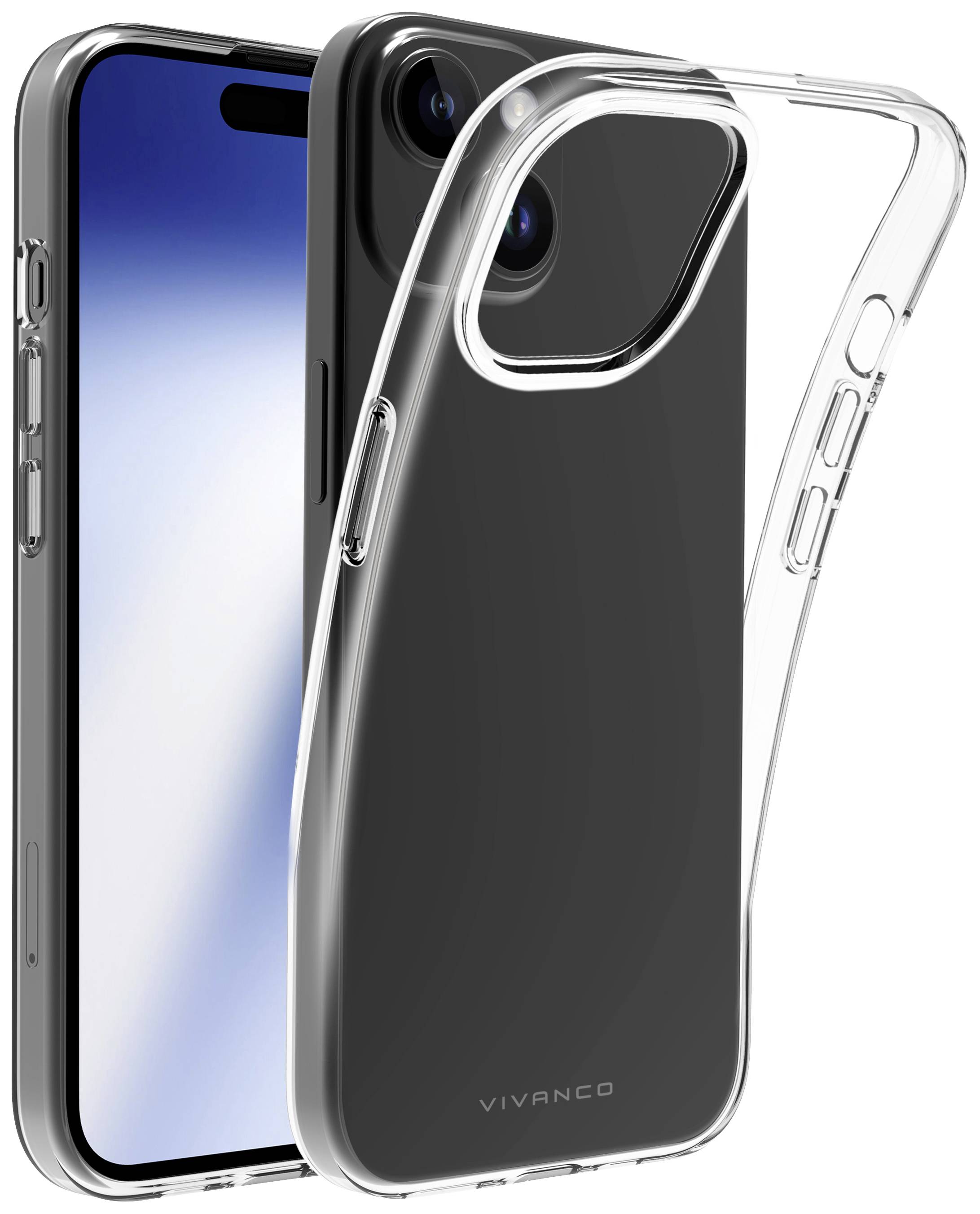VIVANCO SSCVVIPH15T Backcover Apple iPhone 15 Transparent
