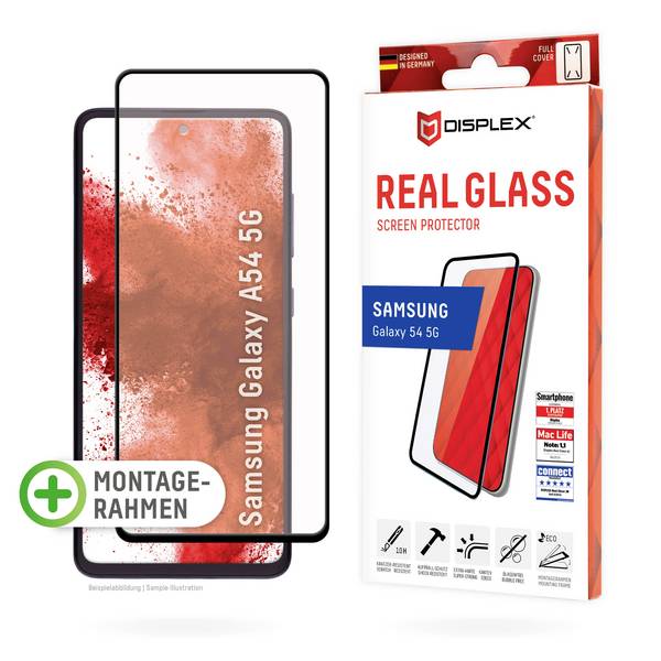 DISPLEX Real Glass FC Displayschutzglas Samsung Galaxy A54 5G 1 St. kratzfest, Anti-Fingerprint 01804