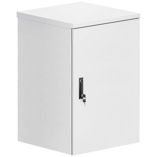 Intellinet IP55 19 Wandverteiler mit integrierten Lüftern 18 HE 600 mm tief grau RAL7035 19 Zoll Industrie-Gehäuse (B x ...