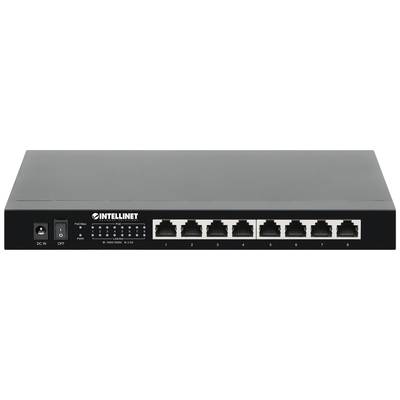 Intellinet 8-Port 2,5G Ethernet PoE+ Switch 8xPSE PoE+ Ports 100 W PoE-Leistungsbudget Netzwerk Switch  IEEE802.3af (15.