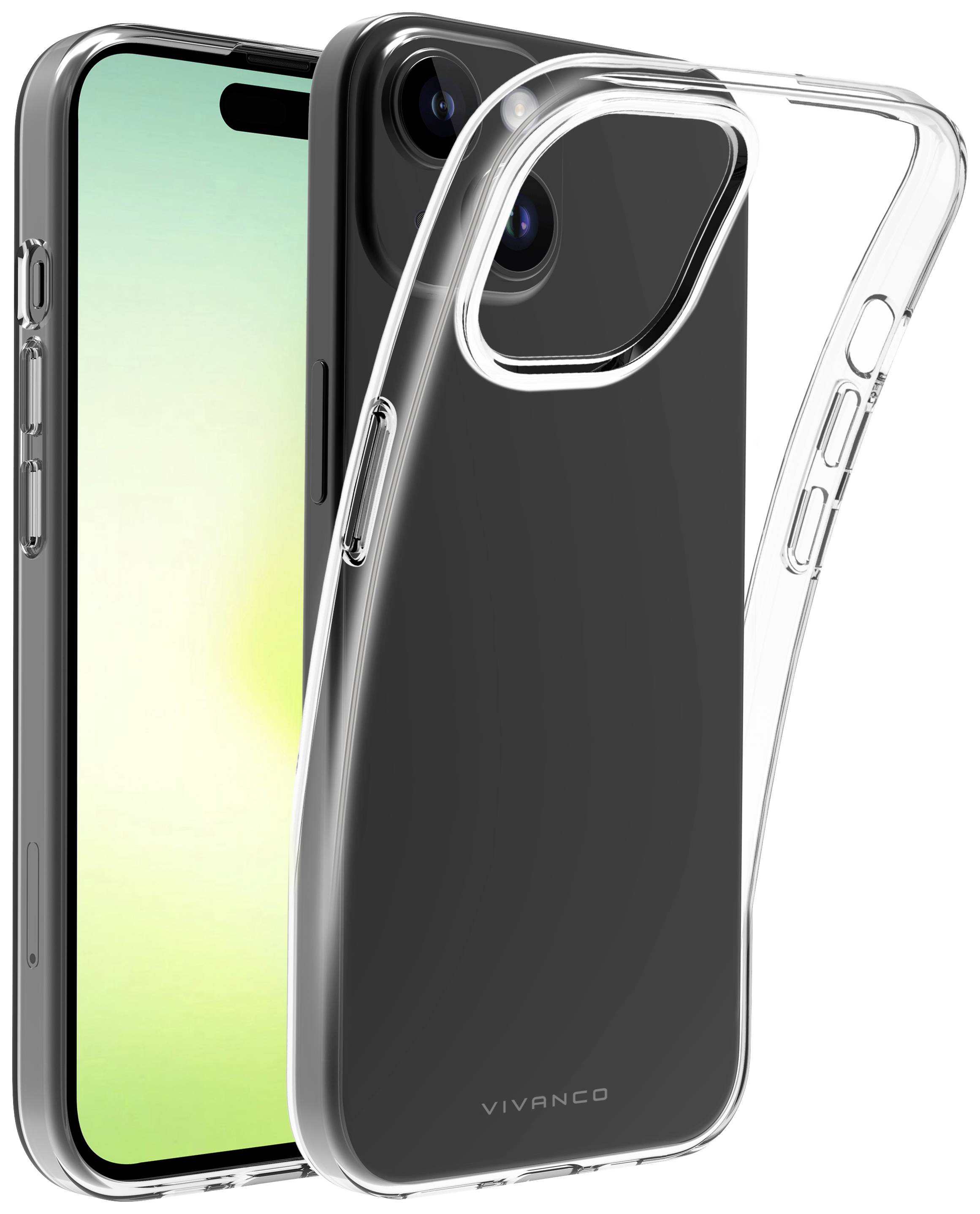 VIVANCO SSCVVIPH15PLT Backcover Apple iPhone 15 Plus Transparent