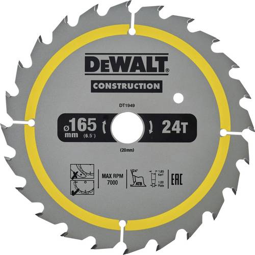 Thumbnail - DEWALT DT1949-QZ Kreissägeblatt Zähneanzahl: 24 1 St.