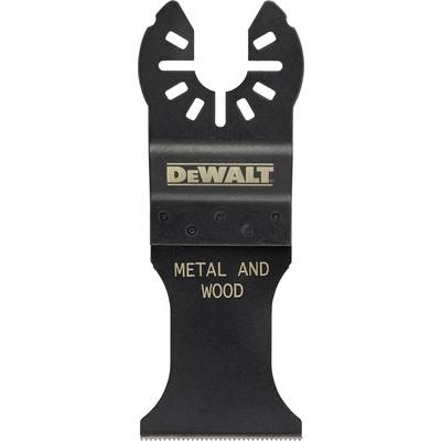 Mehrzweck-Sägeblatt mit Markierungen 'DeWalt' und 'Metal and Wood', geeignet für Holz- und Metallbearbeitung.