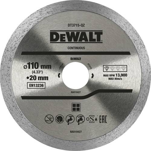 DEWALT DT3715-QZ DT3715-QZ Diamanttrennscheibe Bohrungs-Ø 20 mm 1 St.