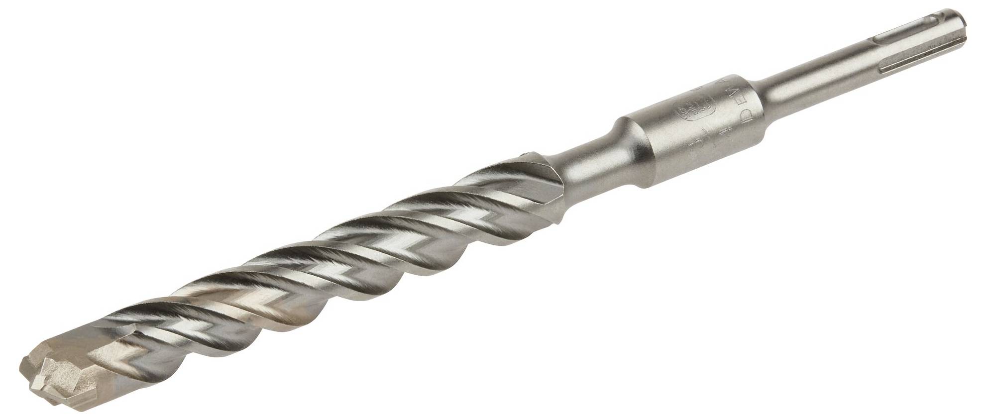 Metallbohrer mit spiraliger Klinge und zylindrischem Schaft. Geeignet für das Bohren durch Hartholz, Metall und Kunststoff.