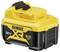 Gelber und schwarzer 12V DeWalt XR Lithium-Ionen-Akku mit 5,0 Ah Kapazität, geeignet für Elektrowerkzeuge, robustes Design.