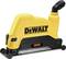 Eine gelbe Dewalt-Wandschneidemaschine mit schwarzem Griff und Lüftungsauslass, geeignet zum präzisen Schneiden von Mauern.