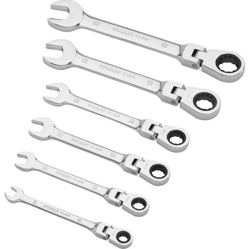 Thumbnail - STANLEY 4-91-444 Ring-Maulschlüssel-Satz Schlüsselweite (Metrisch) 8 - 19 mm