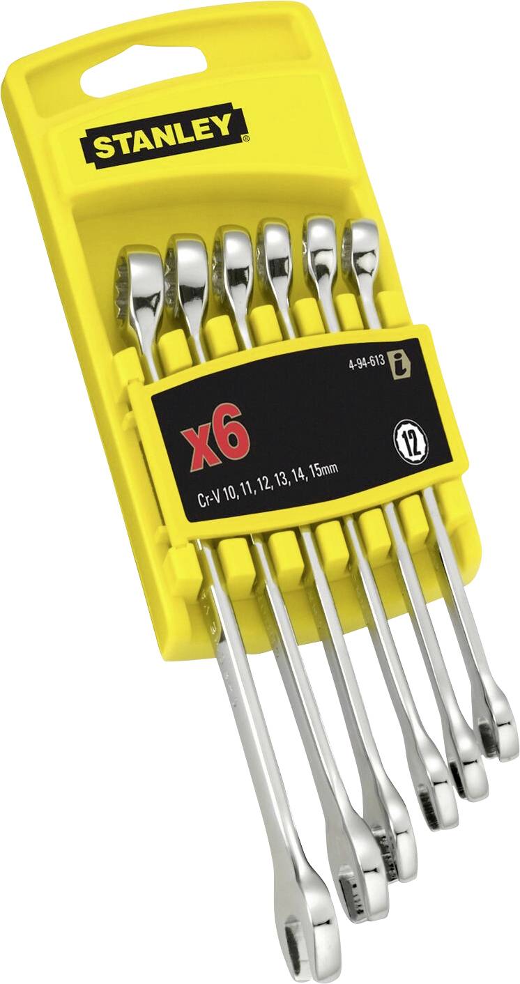 STANLEY 4-94-646 Ring-Maulschlüssel-Satz Schlüsselweite (Metrisch) 10 - 15 mm