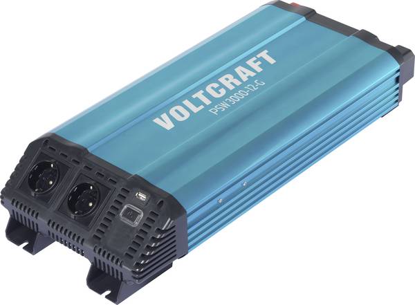VOLTCRAFT Wechselrichter PSW 3000-12-G 3000 W 12 V/DC - 230 V/AC reine Sinuswelle
