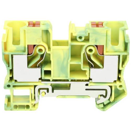 TRU COMPONENTS TC-JPT10-PE Durchgangsklemme 10.2 mm Schnellanschluss Polzahl: 2 0.5 mm² 10 mm² Grün, Gelb 1 St.