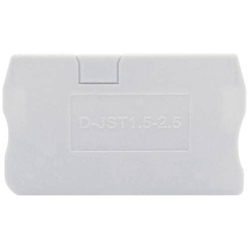 TRU COMPONENTS TC-D-JST 1.5-2.5 Endplatte Passend für (Details): TC-JPT2.5, TC-JPT2.5-PE Grau 1 St.