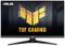 Gaming-Monitor von ASUS TUF mit großem Bildschirm; Logo und Schriftzug 'TUF Gaming' in Gelb.
