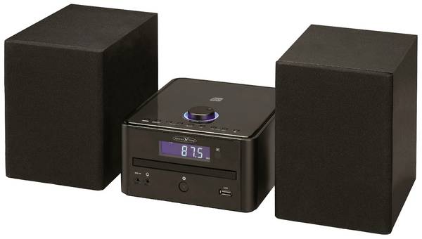 Reflexion HIF79FM Stereoanlage UKW, Bluetooth®, USB, MP3, CD, AUX, Inkl. Fernbedienung, Inkl. Lautsprecherbox  Schwarz