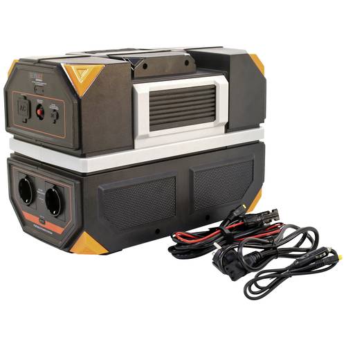 Technaxx TX-231 Powerstation 36.4 Ah Li-Ion USB-A, USB-C®, Zigarettenanzünder-Buchse Schwarz/Orange Statusanzeige, gleic...