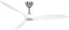 CasaFan ECO AIRSCREW 152 BN-MW Deckenventilator 28 W (Ø x H) 1520 mm x 275 mm Chrom mit Fernbedienung, Winterbetrieb